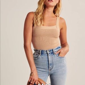 Abercrombie Square Neck Knit Bodysuit